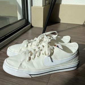 Nike Court Legacy Canvas Sneaker in SAIL/WHITE